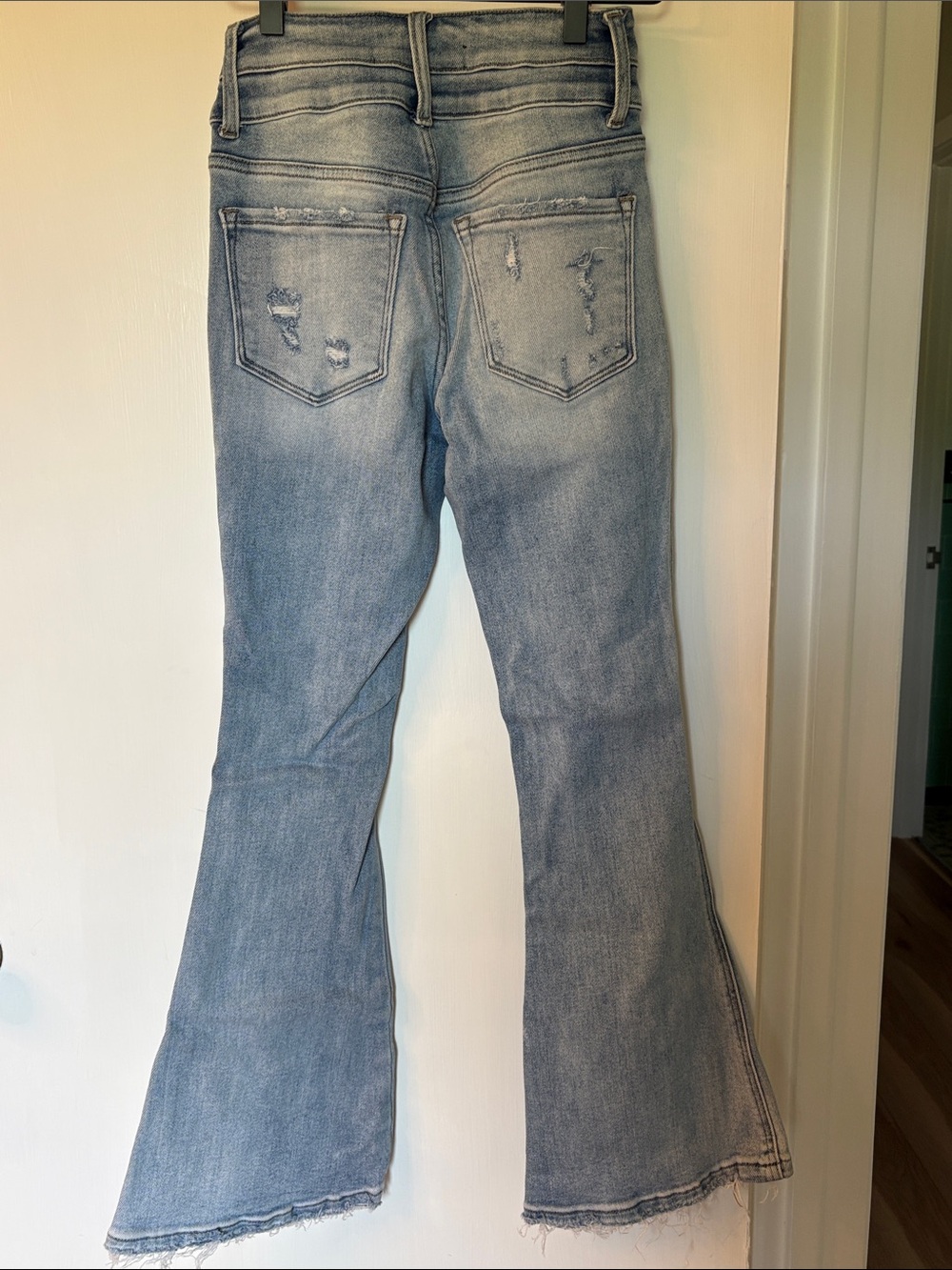 Flying Monkey High Rise Flare Jeans - Blue - Picture 2 of 4